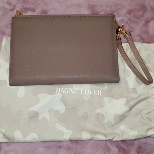 Dagne Dover clutch wallet in Dune